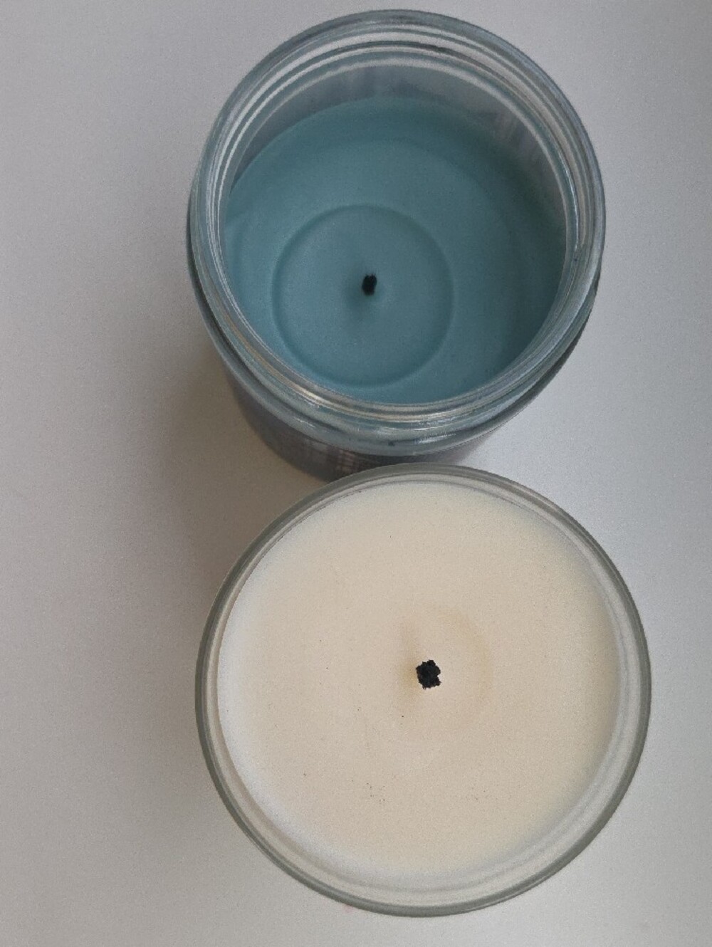 White Barn Sweater Weather & Mahogany Teakwood Candles - Blue, Cream - Picture 2 of 6